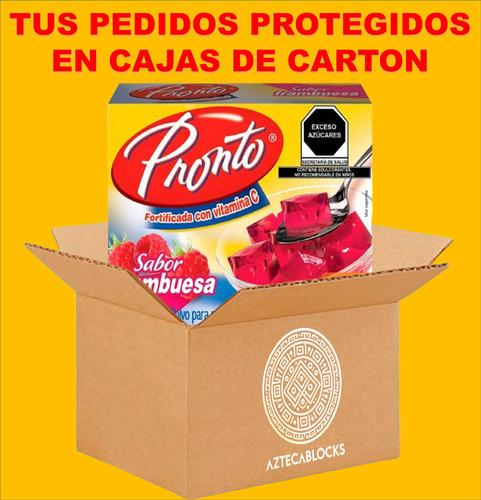 Pronto 3 Gelatinas De Agua Varios Sabores Con Vitamina C Wow