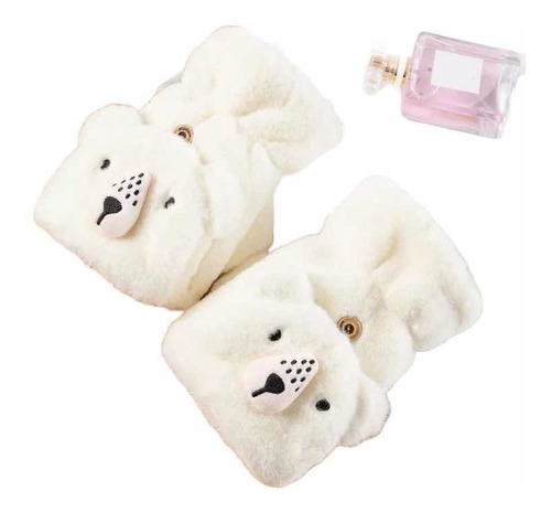 En Stock Abfa Shop Guantes Mitones Kawaii Oso Polar Blanco