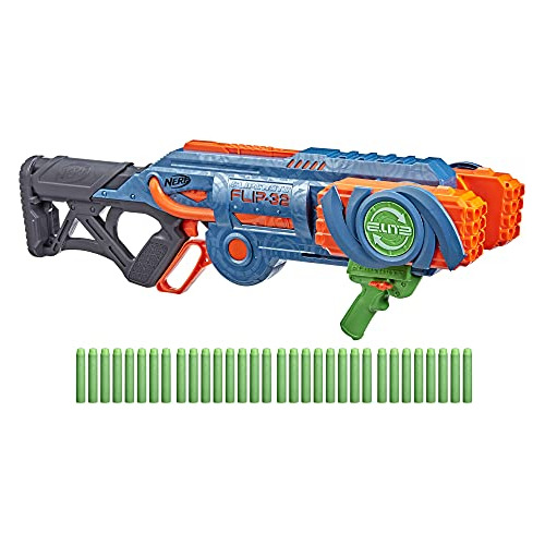 Nerf Elite 2.0 Flipshots Flip-32 Blaster Con 32 Barriles De