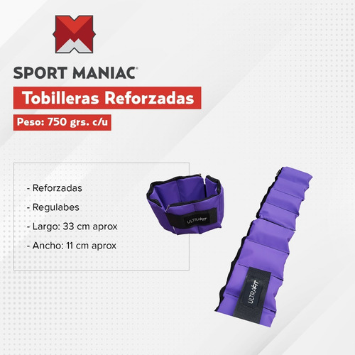 Imagen 4 de 7 de Kit Colchoneta Tobillera Pesas Mancurenas Sol Fitness