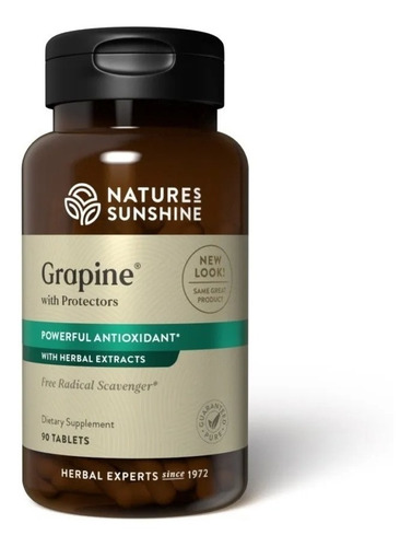 Natures Sunshine Grapine With Protectors 90tabs Sabor Sin Sabor