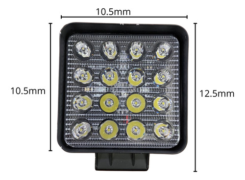 Juego Faroles Faro De Trabajo Led 12-48v 16b Autoelevador