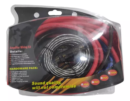 Kit de Cable N 4 Sound Beat Audio Car Audio para sistema I Oechsle