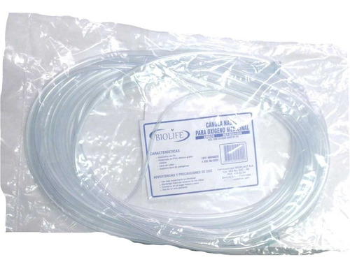 Imagen 1 de 2 de Canula Nasal Para Oxigeno De 7 M Adulto Biolife