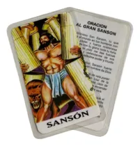 Comprar Estampa Santoral Plastificada 10 X 6 Sanson X 50 Unidades