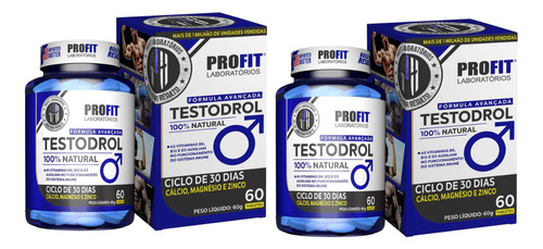 Testodrol - Gh Testosterona Pré Homonal - Profit 120 Comp.