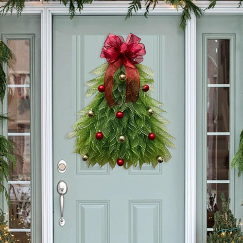 Guirnalda De De Navidad, Decoración Navideña Para Puerta