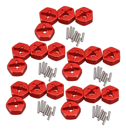 20 Adaptadores Hexagonales De Aleación De Aluminio De 12 Mm