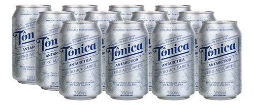 Água Tônica Antarctica Diet 350ml - Pack Com 12 Unidades