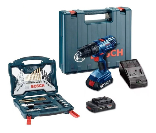 Atornillador Inalambrico Bosch 2 Bat 18v + Set 50 Acc Bosch