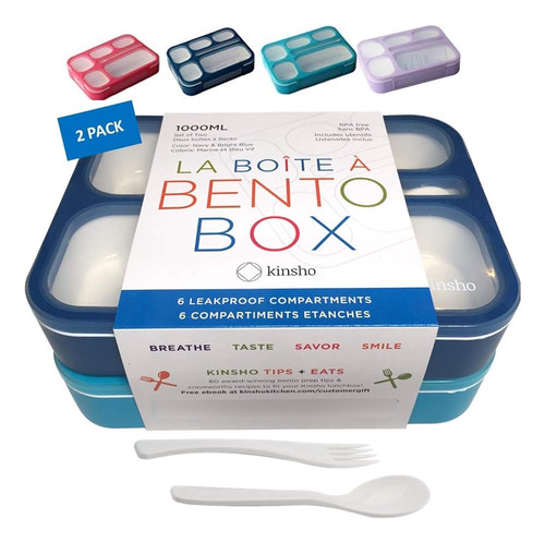 Loncheras Bento-box Para Niños, Niños, Adultos. Juego De Alm