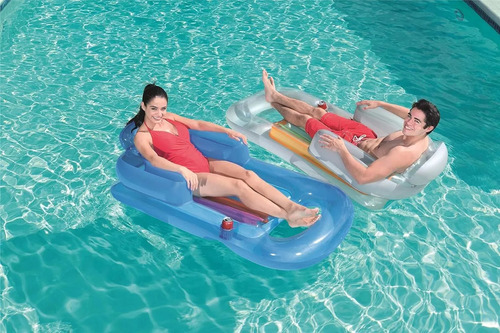 Colchoneta Flotador Inflable Bestway Color Azul