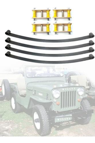 Kit Jeep Willys Cj3 Jumelo E Molas Dianteiro/ Traseiro