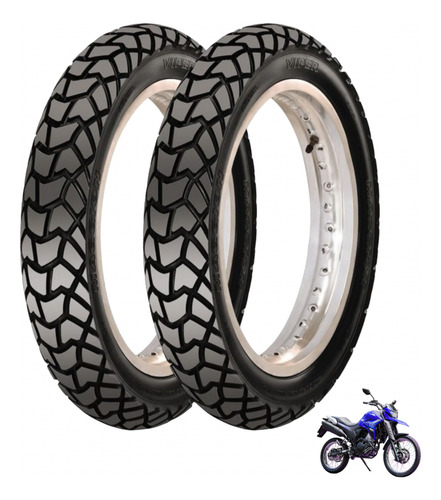 Par Pneu 90/90-21 + 120/80-18 Xtz Xre 300 Tenere Lander 250