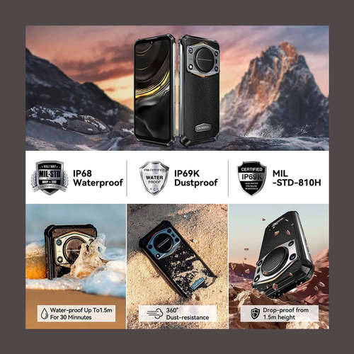 Oukitel Wp22 Teléfono Resistente, 8gb+256gb, 10000mah, 48mp, Android 13