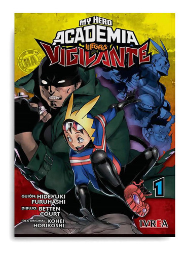Manga Boku No Hero Academia Vigilantes Ilegales #1