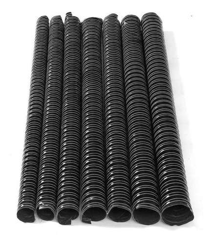 Black Air Ducting Pipe Flexible Silicone Hose 1m Length