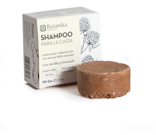 Shampoo Solido Para La Caida Botanika 90 Gr Sin Tacc 