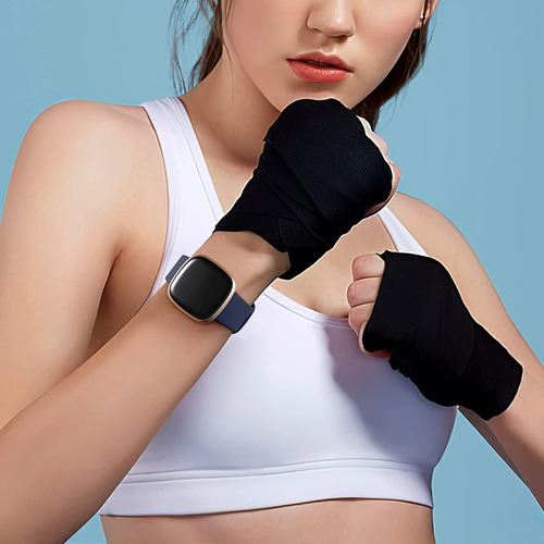 Imagen 5 de 9 de 4 Mallas P/ Reloj Fitbit Versa 3 / 4 & Sense 1 & 2 Large
