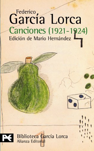 Libro Canciones 1921 1924 De García Lorca Federico Alianza