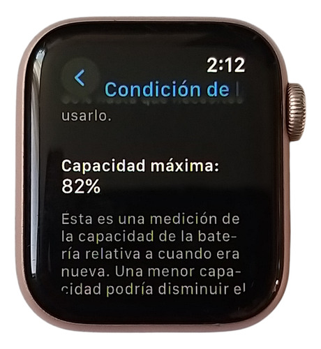 Apple Watch Series 6 40mm, Gps, Aluminum Case, A2291. (Usado)