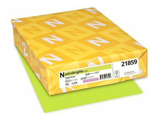 Neenah Papel De Color Astrobrights, 24 Lb, 8.5 X 11 Inches,