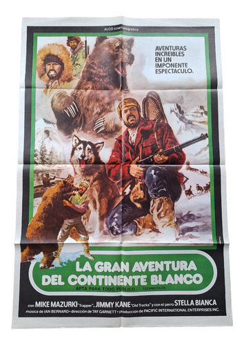 Poster Afiche Cine La Gran Aventura Del Continente Blanco * 