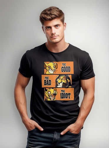 Playera The Goog, Te Bad & Idiot Simba, Scar & Hiena