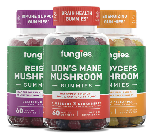 Fungies Superfood - Paquete De Gomitas De Hongos - Melena De