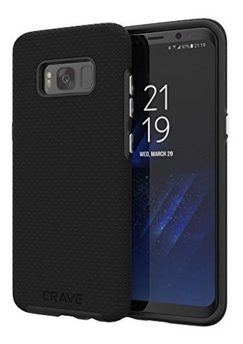 Carcasa Crave Protección Dual Para Samsung Galaxy S8 Negra