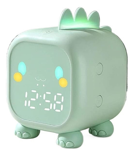 Reloj Despertador Para Niños Con Dinosaurio Con Luz Nocturna