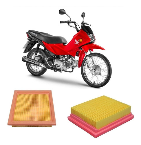 Filtro De Ar Para Honda Pop 110 2015 Em Diante Mod Original