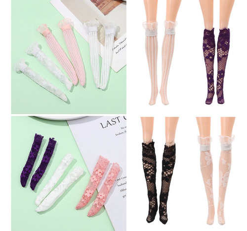 Medias De Muñeca 1/6, Calcetines De Encaje, Ropa Y Accesorio