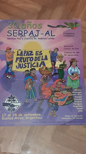 Afiche 30 Años De Serpaj América Latina