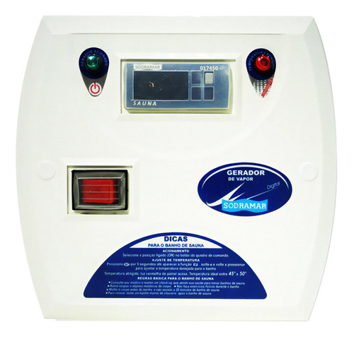 Quadro De Comando Digital Sauna Vapor Compact Line Sodramar 220v