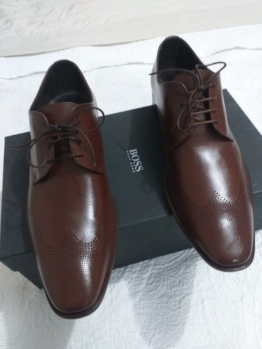 Zapatos Boss Para Hombre, Nuevo En Caja. 100% Cuero, Talla42