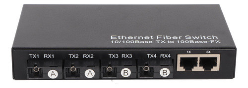Red Ethernet Óptica De 6 Puertos 10 A 100 Mbps Rx1550 Tx1310