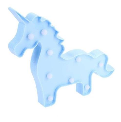 Lampara Unicornio 29 X 23 Cm (9 Luces) Tipo Veladora Portati