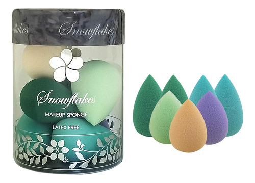 Snowflakes Mini Beauty Makeup Sponge Blender Para Ojos, Pequ