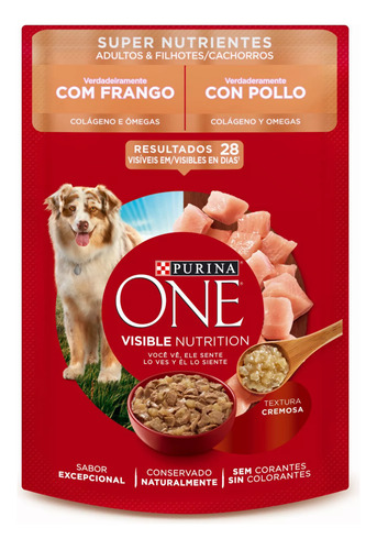 Alimento Húmedo Perro Super Cachorros Adultos One 85g X5und