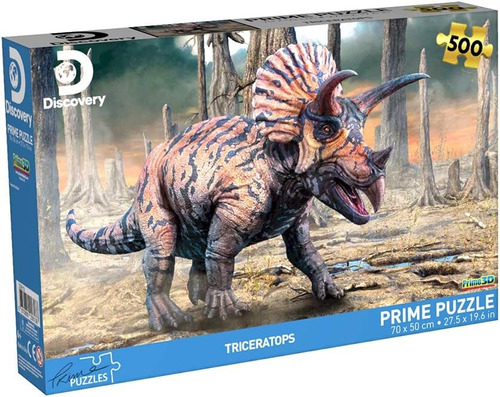 Rompecabezas Discovery Dinosaurio Triceratops 500 Pzas