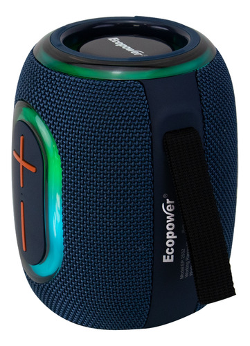 Speaker Ecopower Ep-2532 -usb/sd/aux - Bluetooth - 7w - Azul Azul