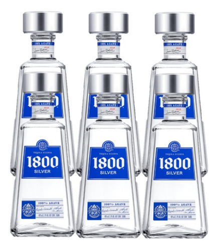 Tequila 1800 Blanco 700 Ml (caja Con 6 Piezas)