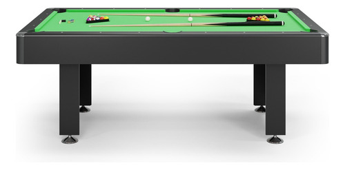 Mesa Billar Convertible Con Comedor Pool Americano De Lujo Paño Verde