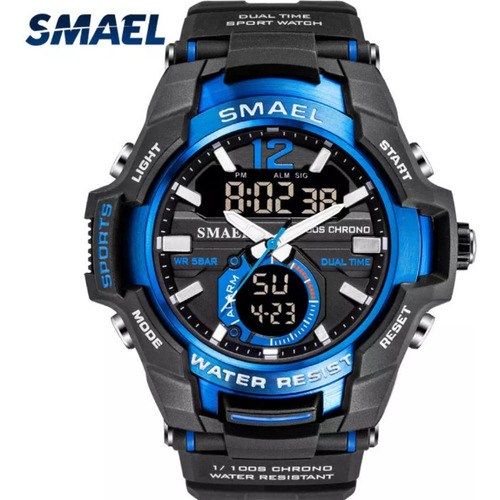 Relógio Esportivo Smael Original Azul