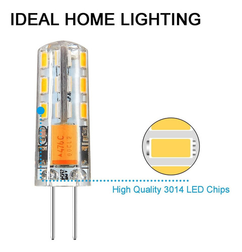 Rayhoo 10pcs Bulbo Led G4 Bi-pin Base Lámparas De Luz 1.5 Wa