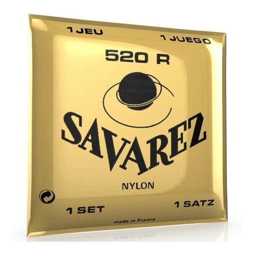 Savarez 520r Encordado Guitarra Clasica Media Tension + Pua