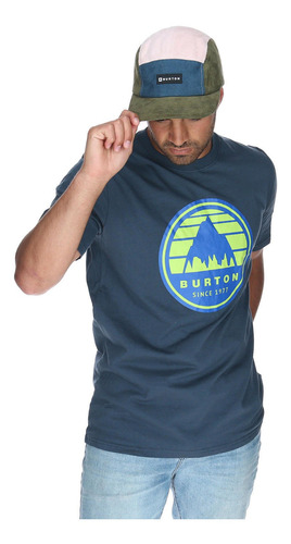 Polera M/c Hombre Apalaches Azul Burton