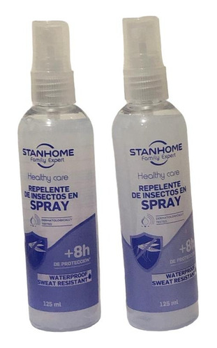 2 Repelentes D Insectos En Spray Healthy Care Stanhome 125ml