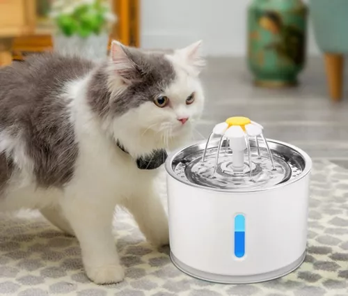 Fuente de agua para gatos modelo Flor con sensor de Agua - Pethome